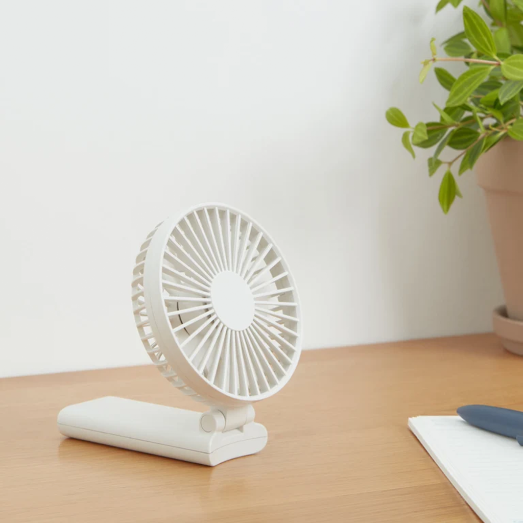 Thin Foldable Portable Rechargeable Fan 180‑Degree Adjustable Fan Head